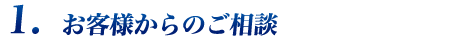 １. お客様からのご相談