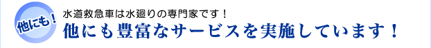 他にも豊富なサービスを実施しています!