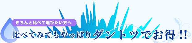 比べてみてもやっぱりダントツでお得!!